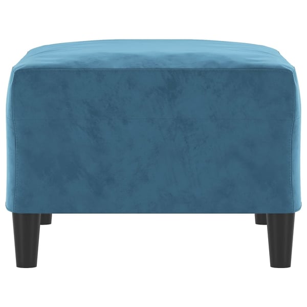 vidaXL Fotpall Blå 70x55x41 cm sammet