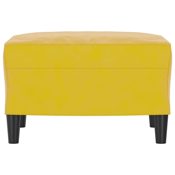 vidaXL fodskammel 60x50x41 cm velour gul