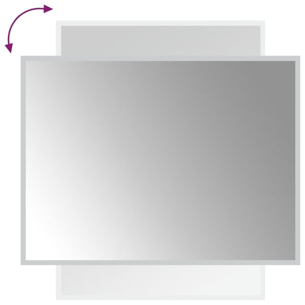 vidaXL Kylpyhuoneen LED-peili 60x80 cm