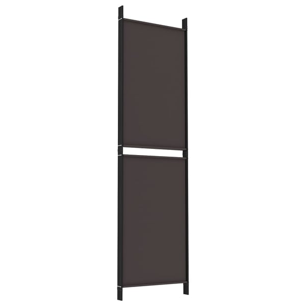 vidaXL 4-panels rumdeler 200x180 cm stof brun