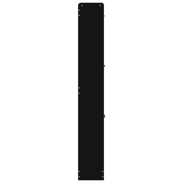 vidaXL Skoskap svart 59x17x108 cm konstruert tre