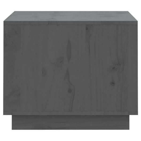 vidaXL sofabord 120x50x40,5 cm massivt fyrretræ grå