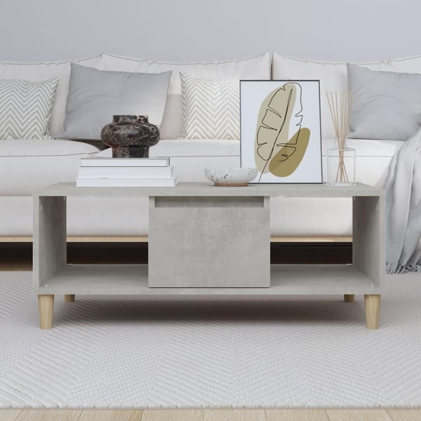 vidaXL Salongbord betonggrå 90x50x36,5 cm konstruert tre