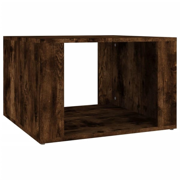 vidaXL sengebord 57x55x36 cm konstrueret træ røget egetræsfarve