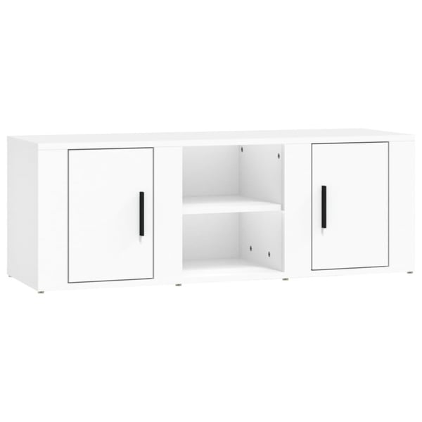 vidaXL tv-bord 100x31,5x35 cm konstrueret træ hvid