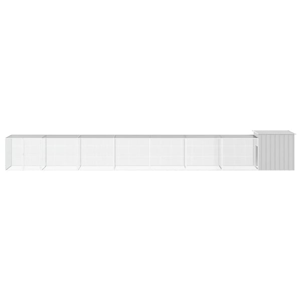 vidaXL Kyllingbur grå 800x91x100 cm galvanisert stål