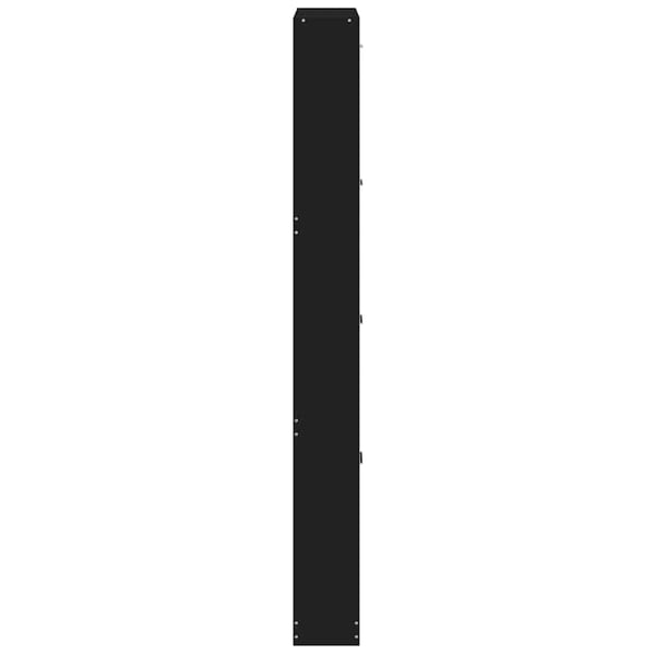 vidaXL Skoskap svart 59x17x150 cm konstruert tre