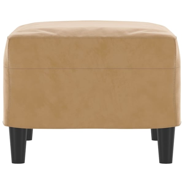 vidaXL fodskammel 60x50x41 cm velour brun