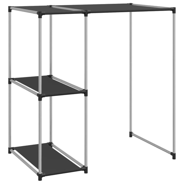 vidaXL Säilytyshylly pesukoneen ylle musta 87x55x90,5 cm rauta