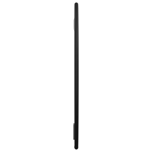 vidaXL Veggspeil svart Ø 30 cm rund