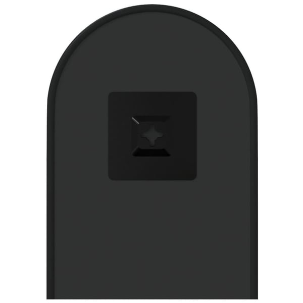 vidaXL Veggspeil svart 40x15 cm oval