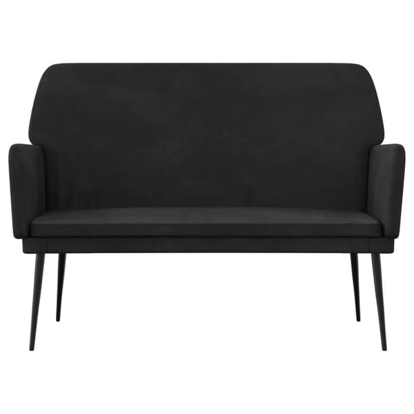 vidaXL bænk 108x79x79 cm velour sort