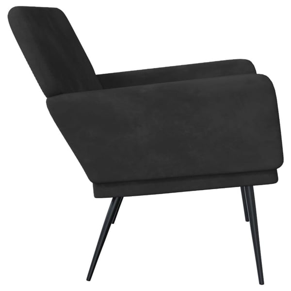 vidaXL bænk 108x79x79 cm velour sort