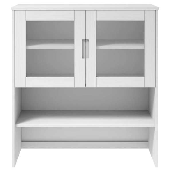 vidaXL Skjenketopp MOLDE hvit 90x35x100 cm heltre furu