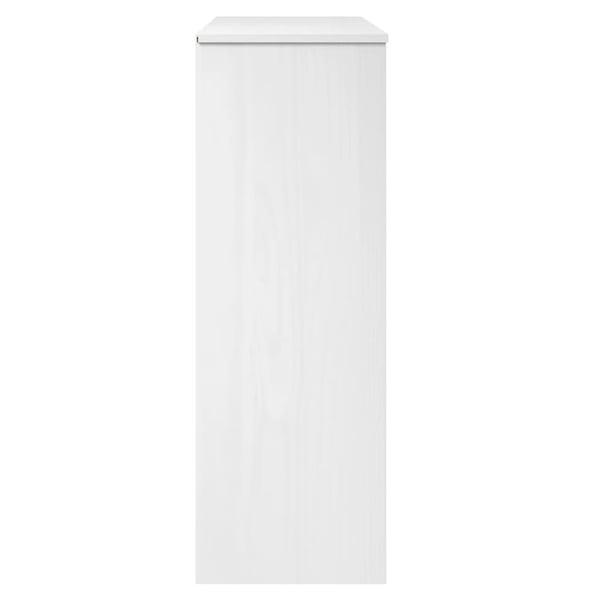 vidaXL Skjenketopp MOLDE hvit 90x35x100 cm heltre furu