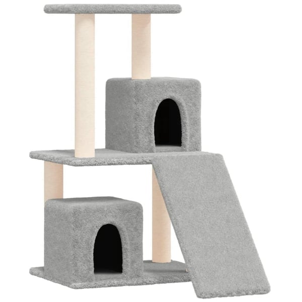 vidaXL Kissan kiipeilypuu sisal- raapimispylväillä vaaleanharm. 82 cm