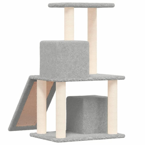 vidaXL Kissan kiipeilypuu sisal- raapimispylväillä vaaleanharm. 82 cm