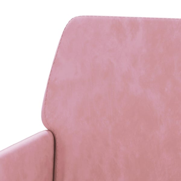 vidaXL bænk 108x79x79 cm velour lyserød