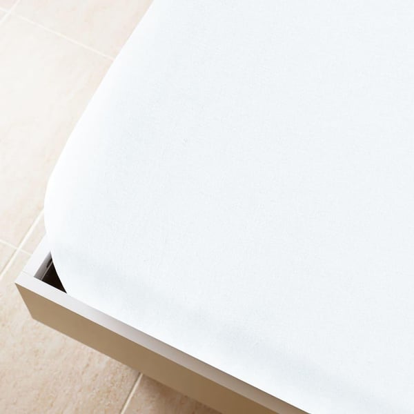 vidaXL Jerseylaken 2 stk hvit 90x200 cm bomull