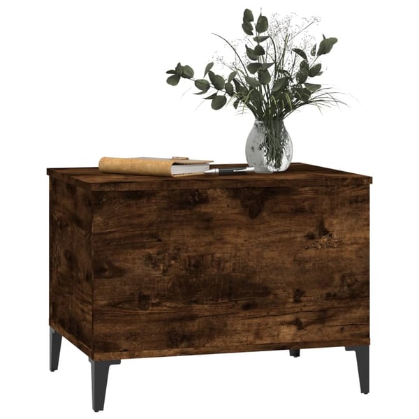 vidaXL Salongbord røkt eik 60x44,5x45 cm konstruert tre