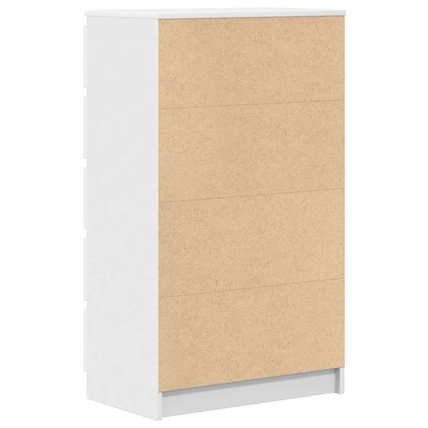 vidaXL skuffeskab 60x36x103 cm konstrueret træ hvid