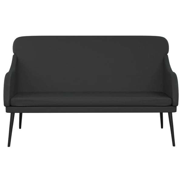 vidaXL Bänk svart 110x76x80 cm konstläder
