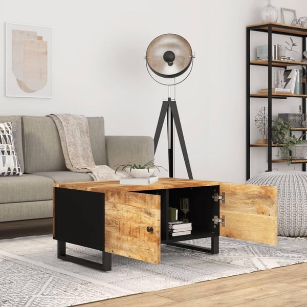 vidaXL Salongbord 80x50x40 cm heltre mango og konstruert tre