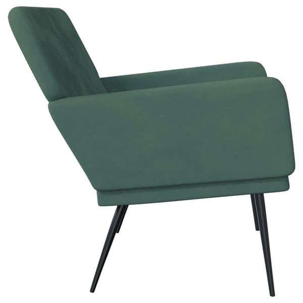 vidaXL bænk 108x79x79 cm fløjl mørkegrøn
