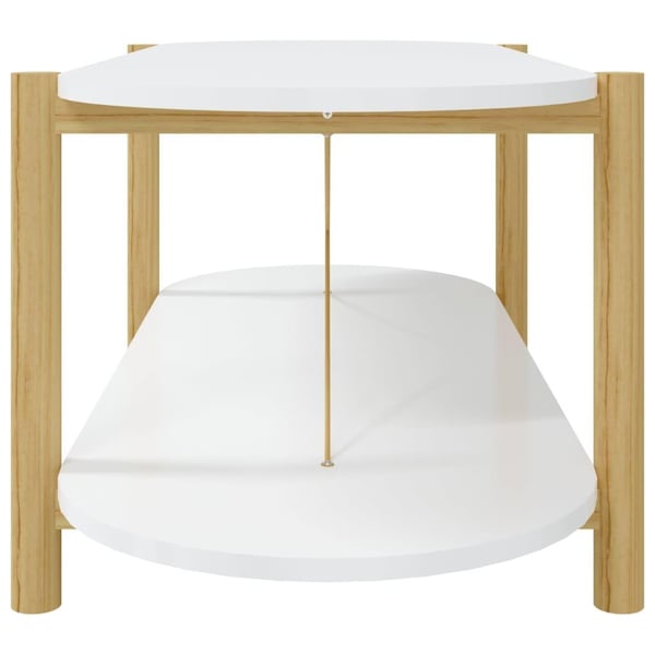 vidaXL sofabord 110x48x40 cm konstrueret træ hvid