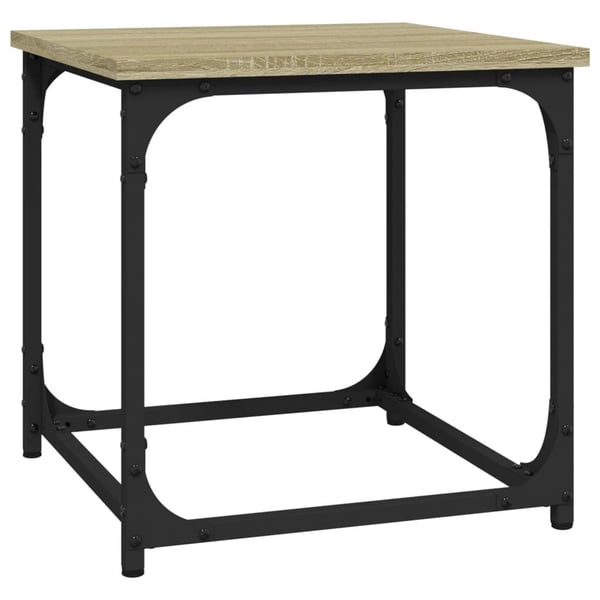 vidaXL Sidebord sonoma eik 40x40x40 cm konstruert tre