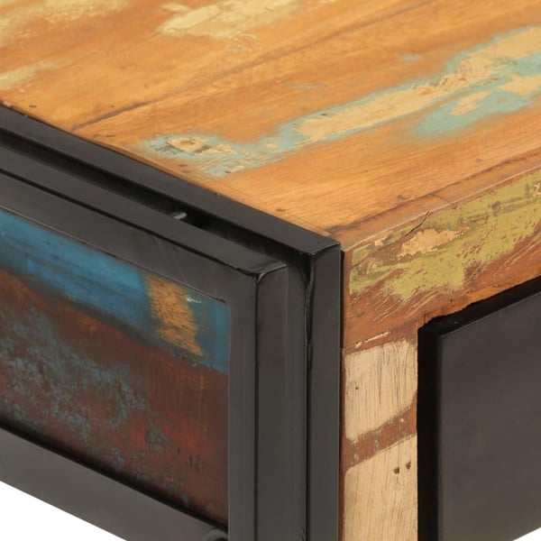 vidaXL Konsollbord 110x30x76 cm gjenvunnet heltre