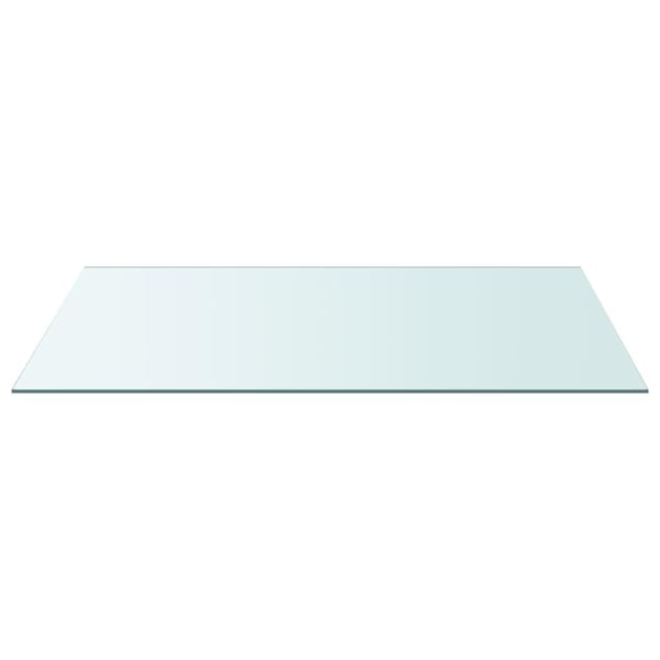 vidaXL bordplade 50x100 cm hærdet glas transparent