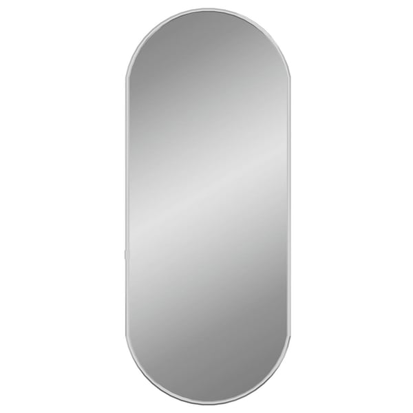 vidaXL Seinäpeili hopea 60x25 cm ovaali