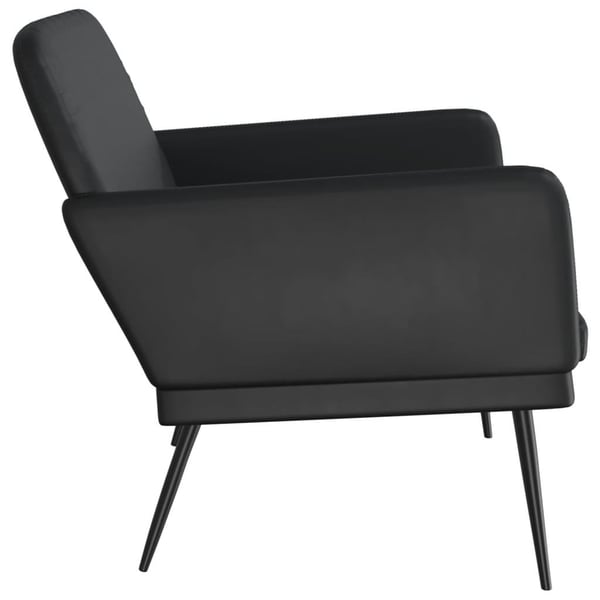 vidaXL bænk 107x80x81 cm kunstlæder sort