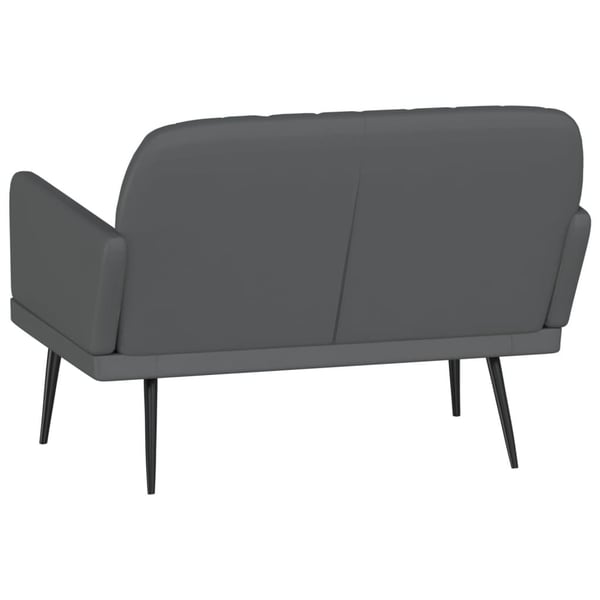 vidaXL bænk 107x80x81 cm kunstlæder grå