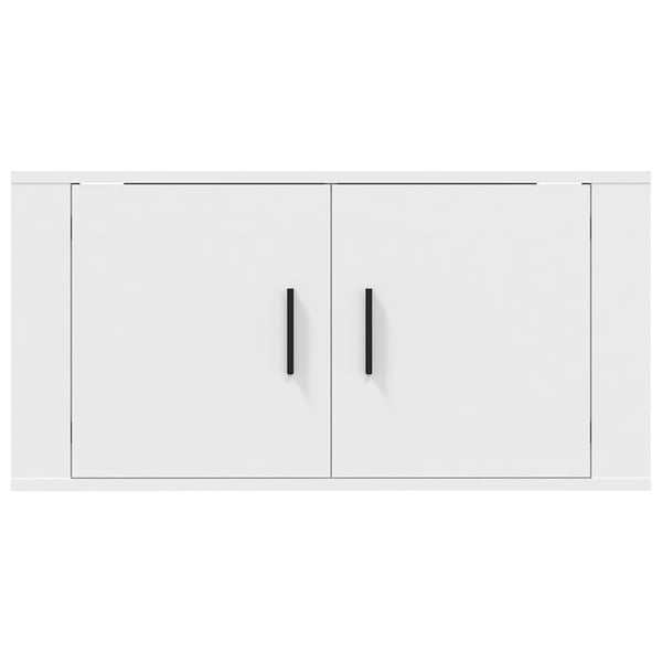 vidaXL Vegghengt TV-benk hvit 80x34,5x40 cm