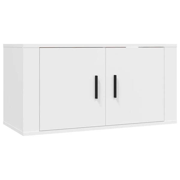 vidaXL Vegghengt TV-benk hvit 80x34,5x40 cm