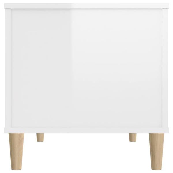 vidaXL Salongbord høyglans hvit 90x44,5x45 cm konstruert tre