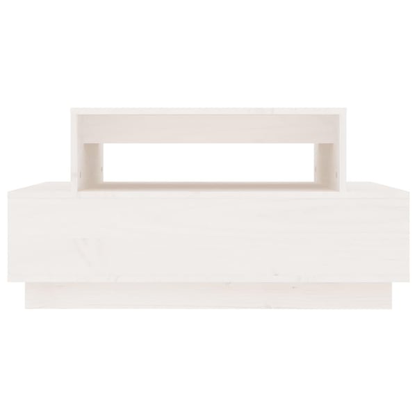 vidaXL sofabord 80x55x40,5 cm massivt fyrretræ hvid