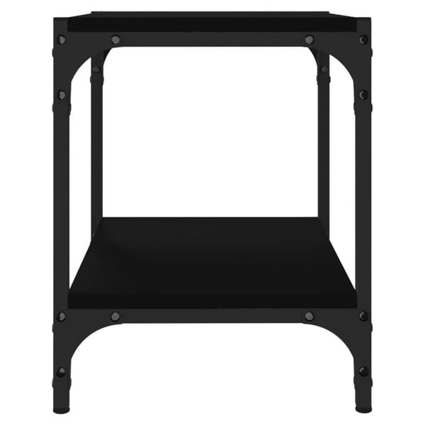 vidaXL tv-bord 40x33x41 cm konstrueret træ og stål sort