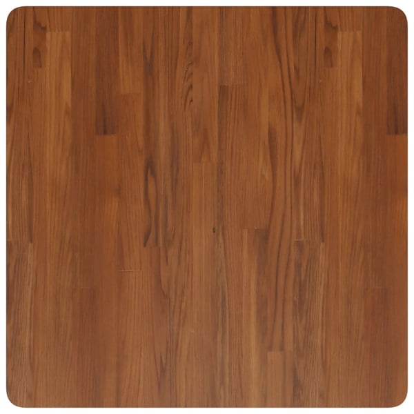 vidaXL Firkantet bordplate mørkebrun 70x70x4 cm behandlet heltre eik