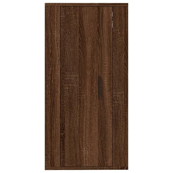vidaXL væghængt tv-skab 40x34,5x80 cm brun egetræ