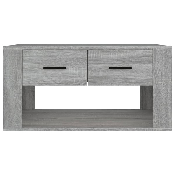 vidaXL sofabord 80x50x40 cm konstrueret træ grå sonoma-eg