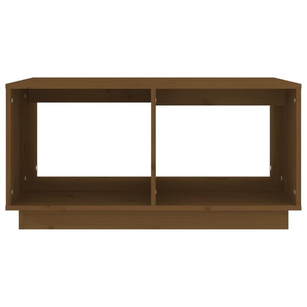 vidaXL sofabord 80x50x40 cm massivt fyrretræ gyldenbrun