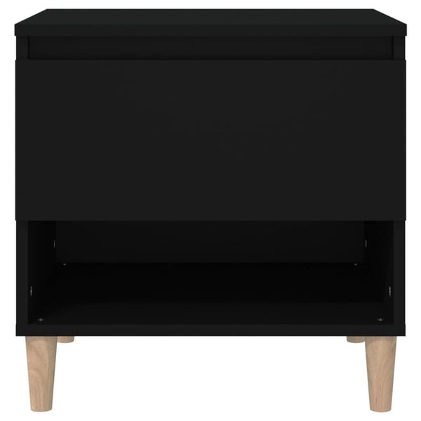 vidaXL Nattbord 2 stk svart 50x46x50 cm konstruert tre