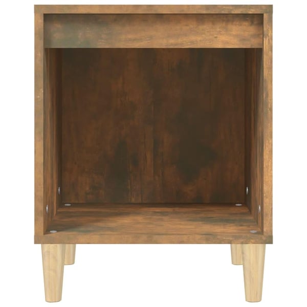 vidaXL sengebord 40x35x50 cm røget egetræsfarve