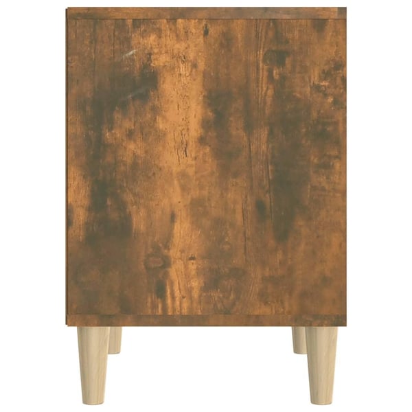 vidaXL sengebord 40x35x50 cm røget egetræsfarve