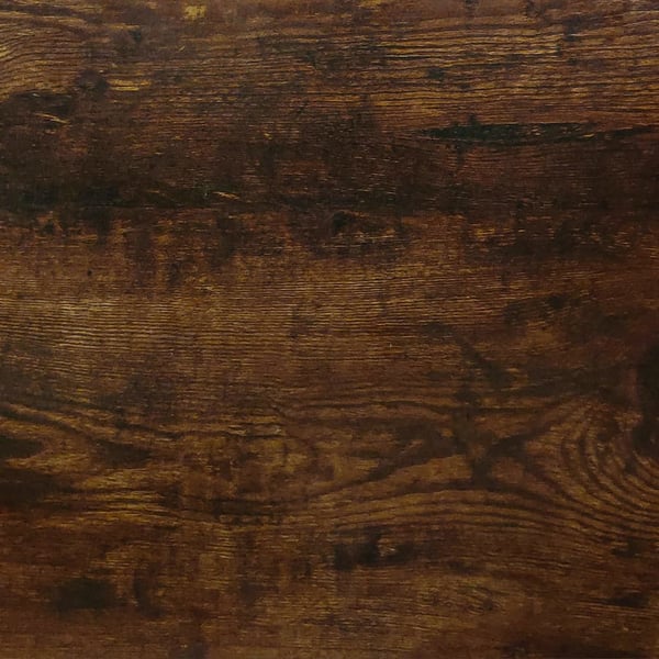 vidaXL Skrivebord skuff og skap røkt eik 100x40x73 cm konstruert tre