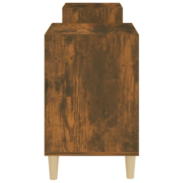 vidaXL TV-benk røkt eik 160x35x55 cm konstruert tre