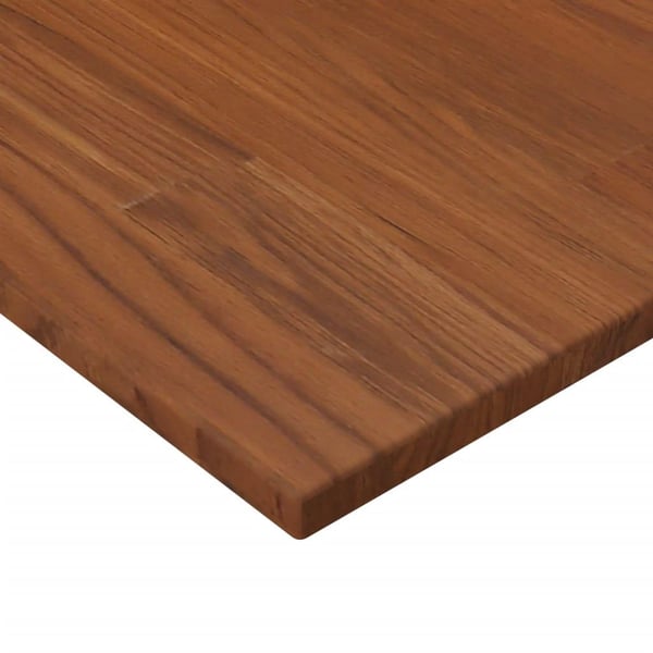 vidaXL Benkeplate til bad mørkebrun 100x50x1,5 cm behandlet heltre